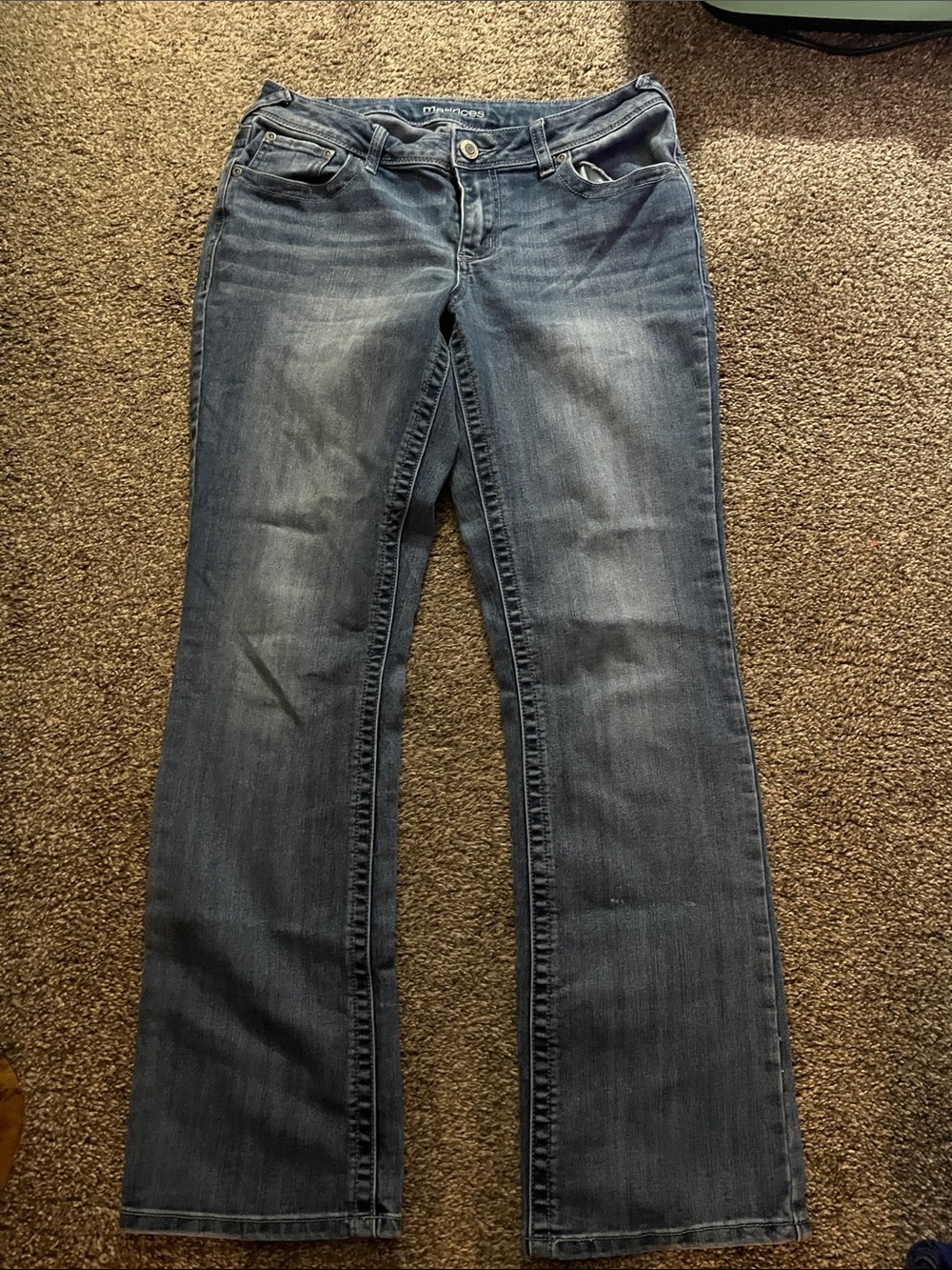 Maurices Women's Dark Blue Boot Cut Jeans